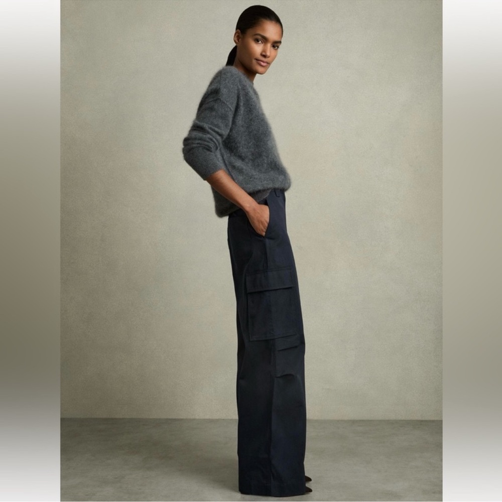 Reiss Navy Cargo Pants